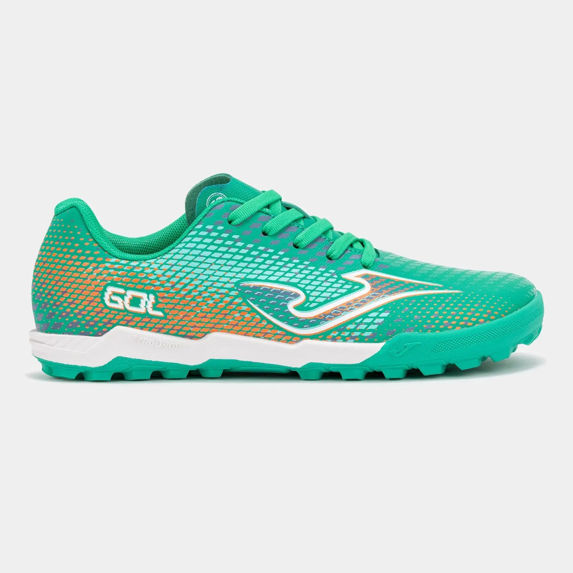 JOMA - Gol Junior Barefoot 2615 Turquesa Turf - Zapatillas barefoot con tacos juveniles para fútbol turf