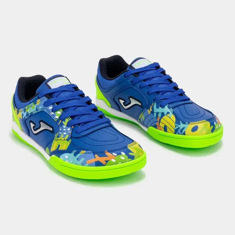 JOMA - Top Flex Junior Barefoot 2604 Royal Indoor - Chaussures de futsal barefoot pour grands enfants