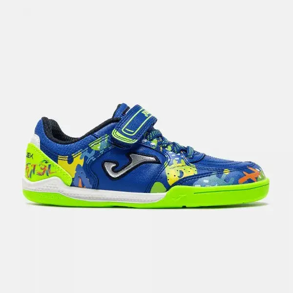 JOMA - Top Flex Kids Barefoot 2604 Royal Indoor - Chaussures barefoot de futsal pour enfants - Joma - Chaussures Barefoot - Boutique de chaussures barefoot minimalistes et respectueuses