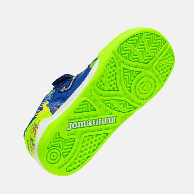 JOMA - Top Flex Kids Barefoot 2604 Royal Indoor - Chaussures barefoot de futsal pour enfants - Joma - Chaussures Barefoot - Boutique de chaussures barefoot minimalistes et respectueuses