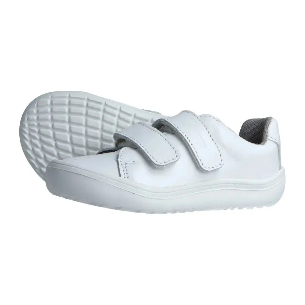 Jonap - Hope White - Zapatillas colegiales barefoot infantiles blanco