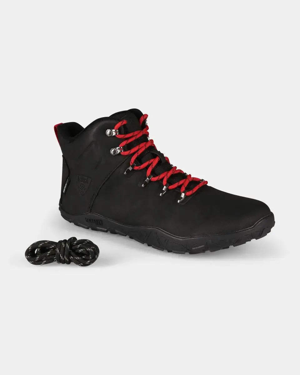Kilpi Bare High WP-U Black - Botas Barefoot para Senderismo Impermeables