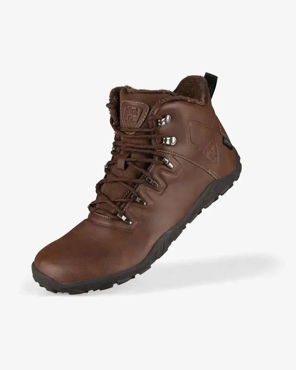 Kilpi Bare High WP-U Brown - Botas Barefoot para Senderismo Impermeables