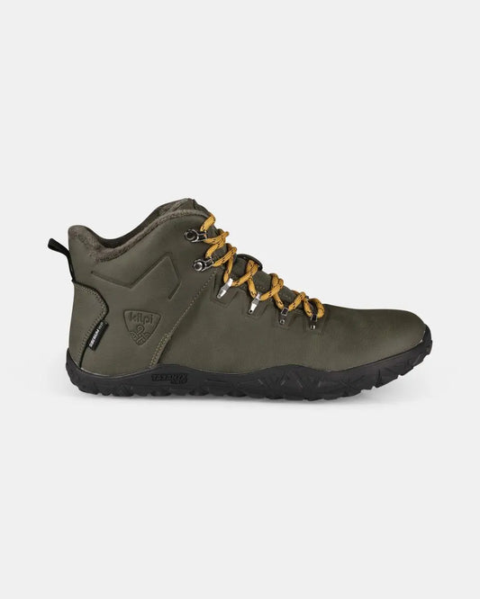Kilpi Bare High WP-U Dark Green - Botas Barefoot para Senderismo Impermeables