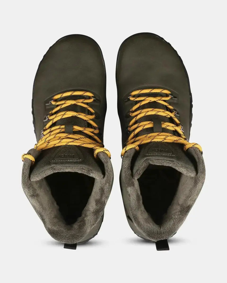 Kilpi Bare High WP-U Dark Green - Botas Barefoot para Senderismo Impermeables