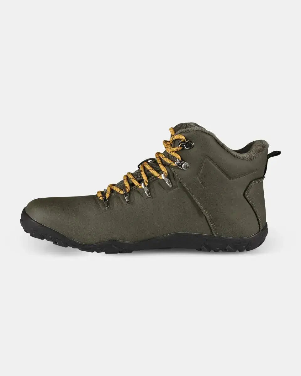 Kilpi Bare High WP-U Dark Green - Botas Barefoot para Senderismo Impermeables