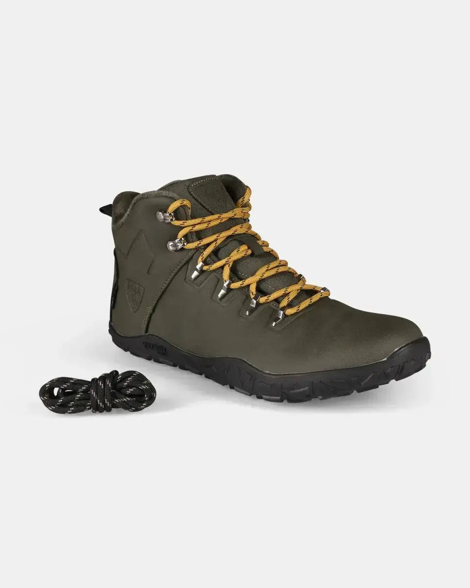 Kilpi Bare High WP-U Dark Green - Botas Barefoot para Senderismo Impermeables