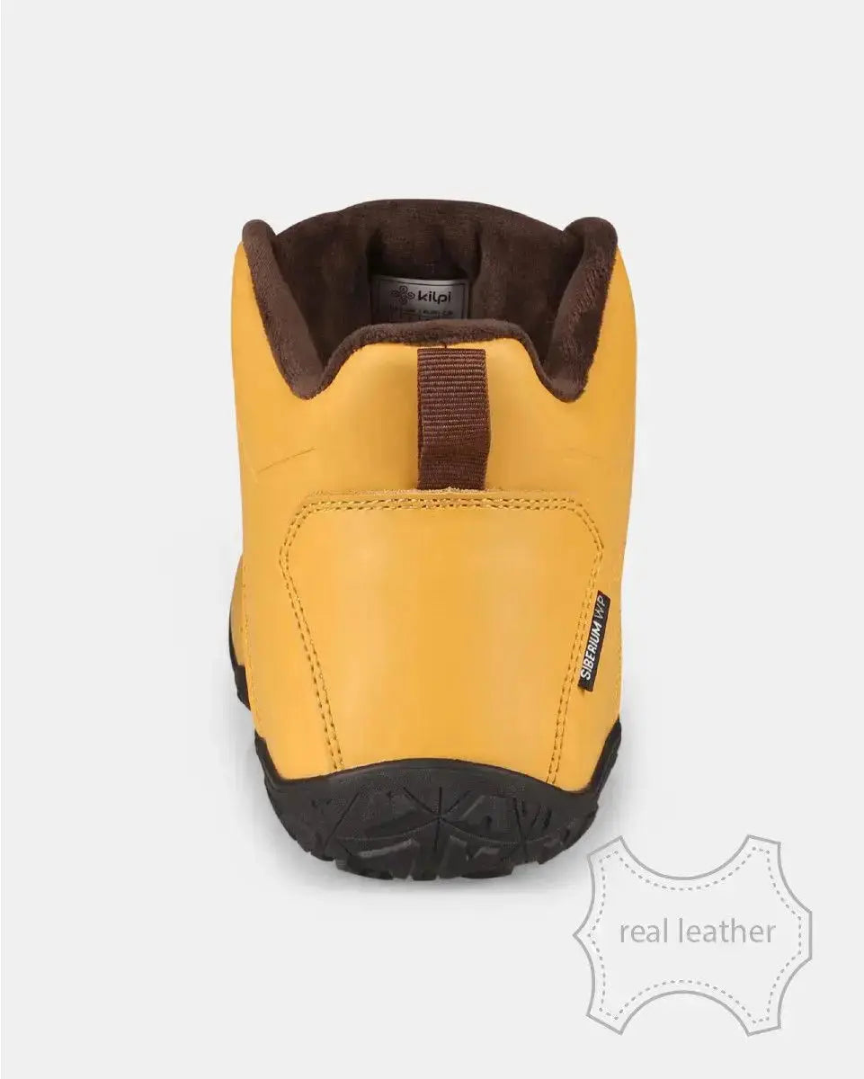 Kilpi Bare Leather High-U Beige - Botas barefoot impermeables para senderismo