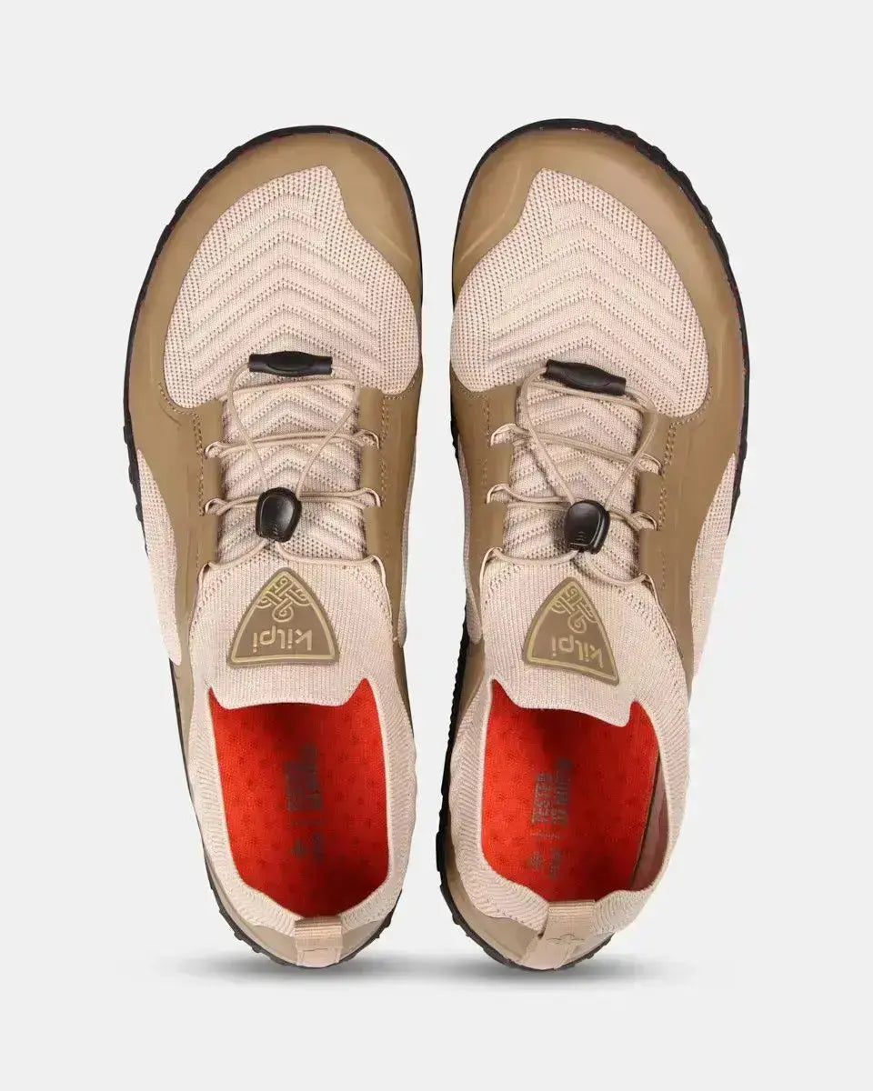 Kilpi Step Low-U Beige - Chaussures Barefoot Légères pour Randonnée