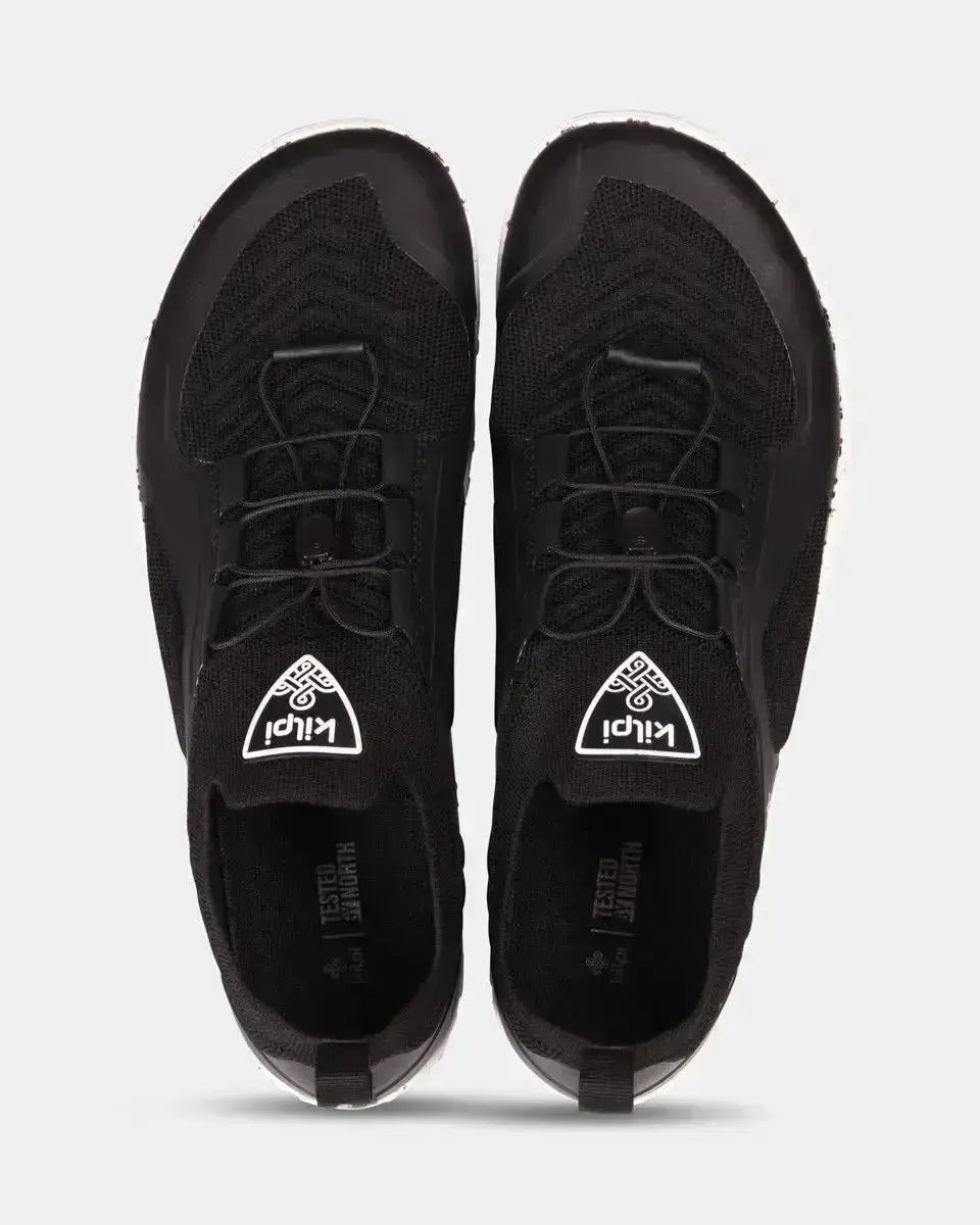 Kilpi Step Low-U Noir - Chaussures Barefoot Légères pour la Randonnée