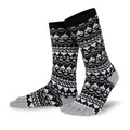 Knitido - Biwa schwarz / weiß - Calcetines Barefoot de dedos de Media Caña Nórdicos para Adultos