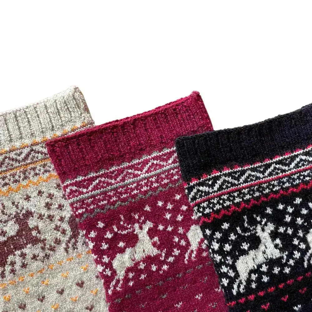 Knitido - Hossa beige / braun - Calcetines Barefoot de dedos de Media Caña Nórdicos para Adultos