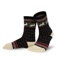 Knitido - Hossa schwarz / beige - Calcetines Barefoot de dedos de Media Caña Nórdicos para Adultos