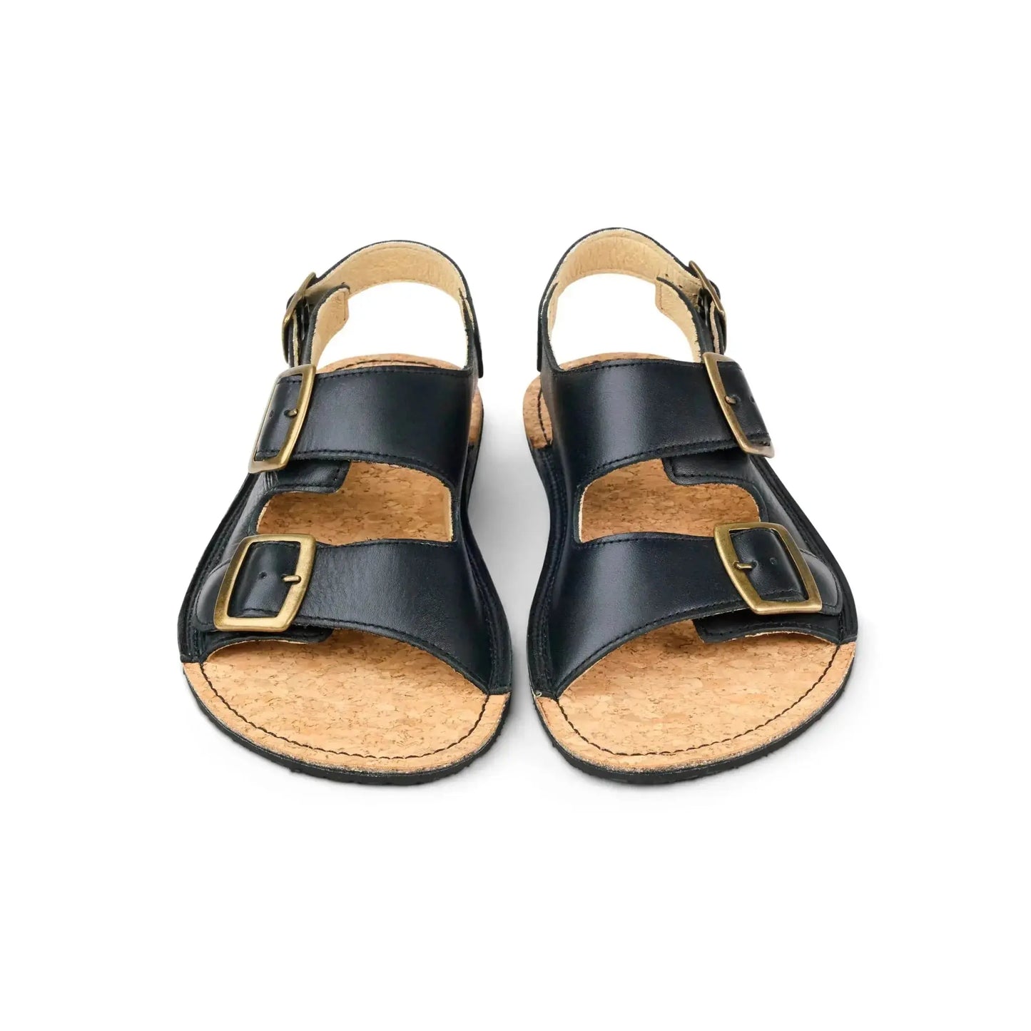 Koel - Ada Black - sandalias barefoot triple hebilla
