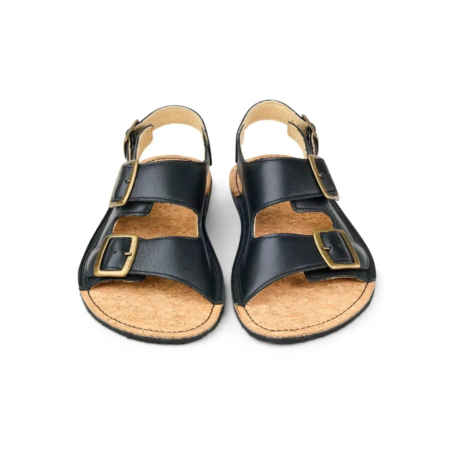 Koel - Ada Black - sandalias barefoot triple hebilla