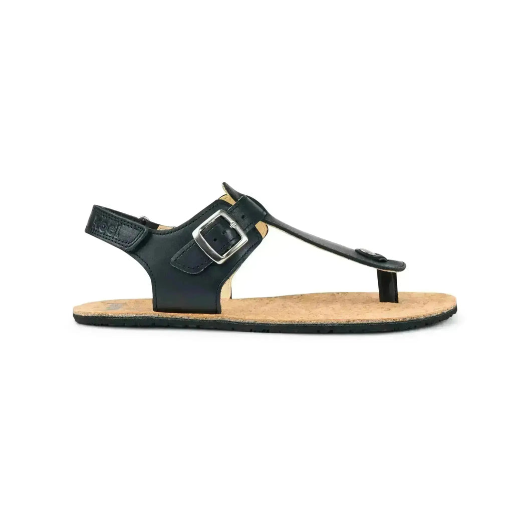 Koel - Ariana Napa Black - sandalias barefoot de dedo negras para mujer