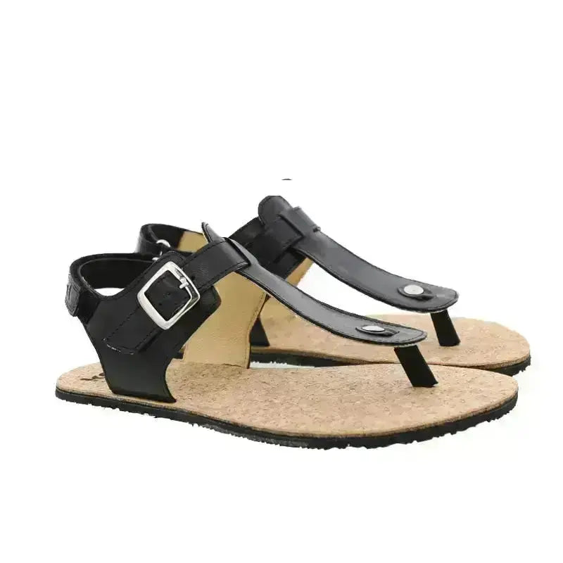 Koel - Ariana Napa Black - sandalias barefoot de dedo negras para mujer