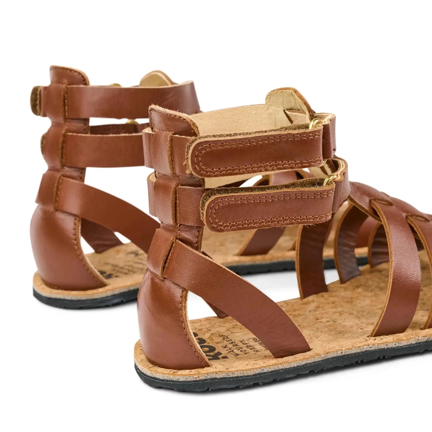 Koel - Aurelia Napa Cognac - sandalias romanas barefoot