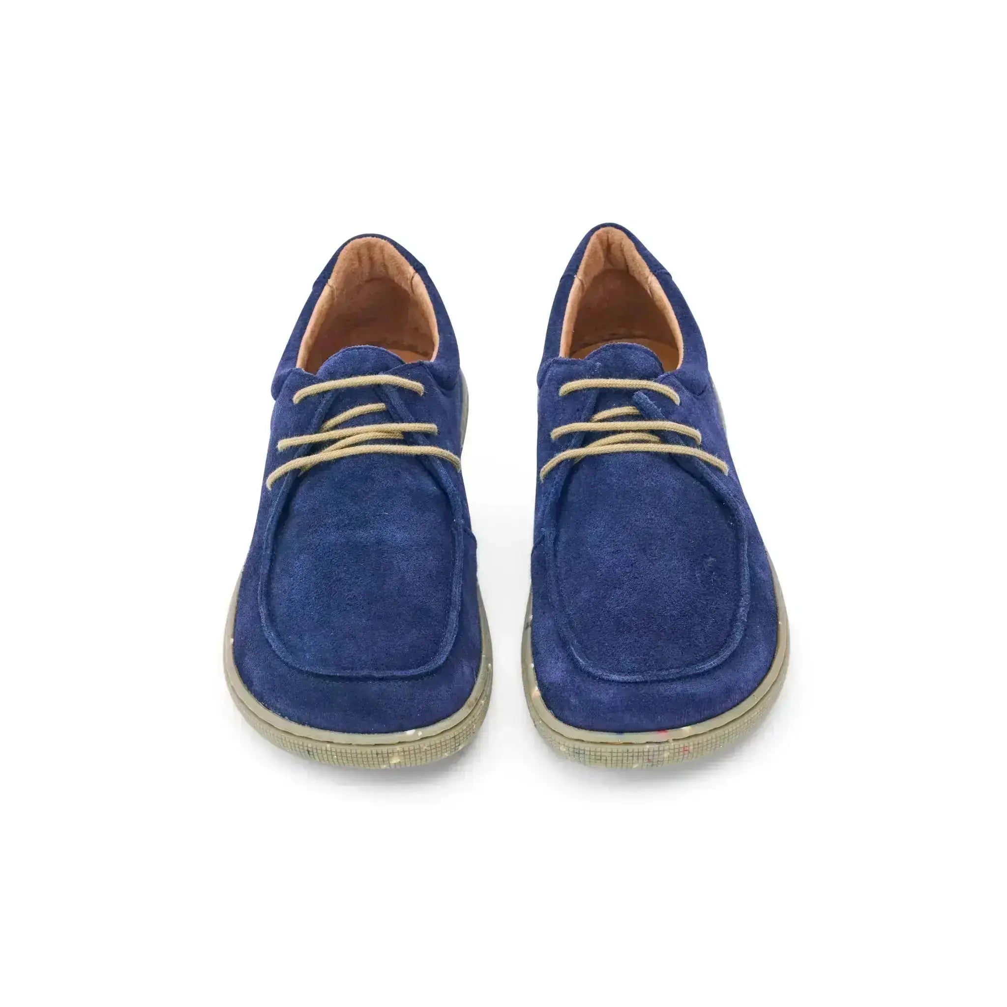 Koel - Fago Suede Navy - Náuticos barefoot "Wallabee"