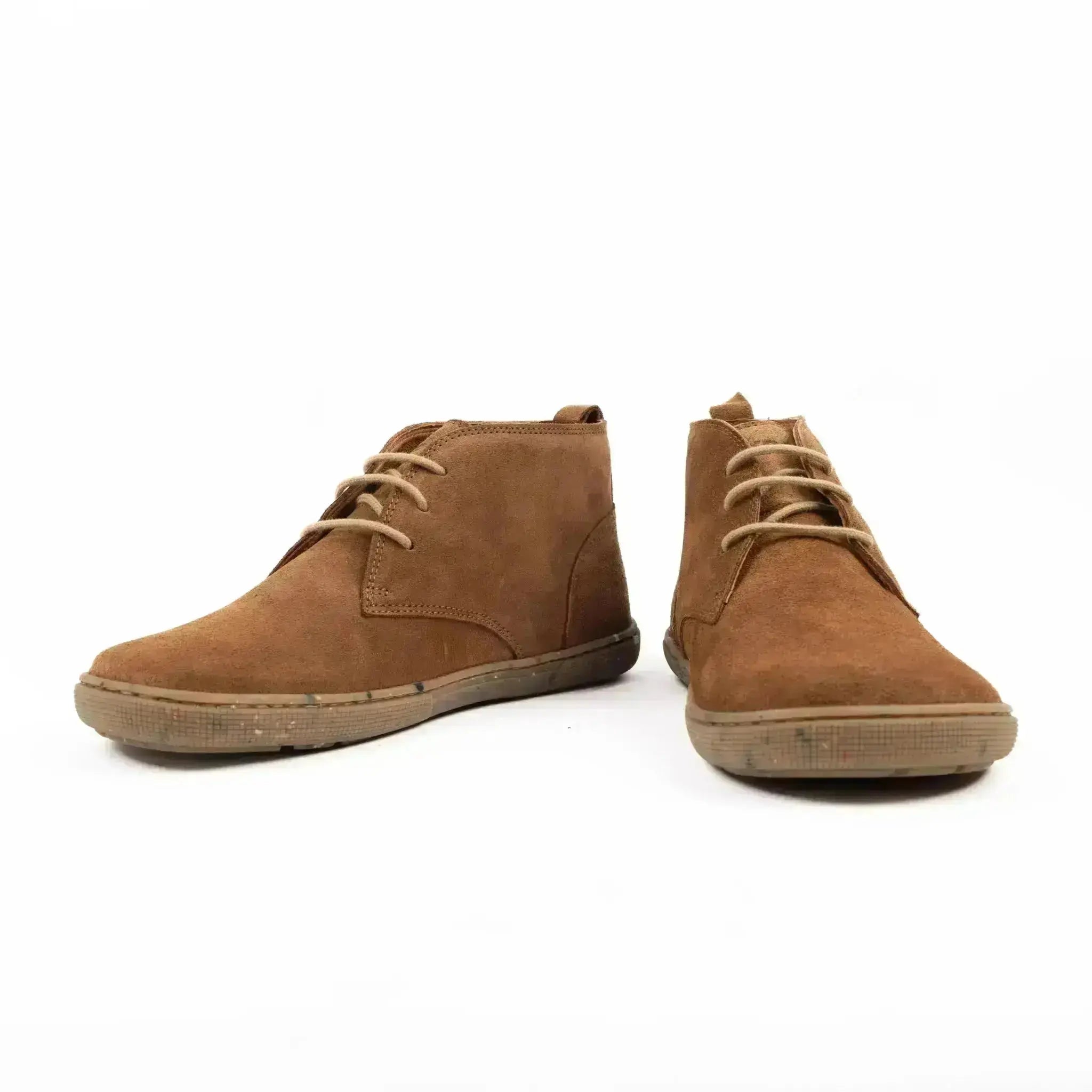 Koel - Fea Suede Eco Cognac - Bottines barefoot basses en daim