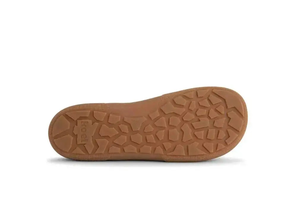 Koel - Fea Suede Eco Cognac - Botines barefoot bajos de ante