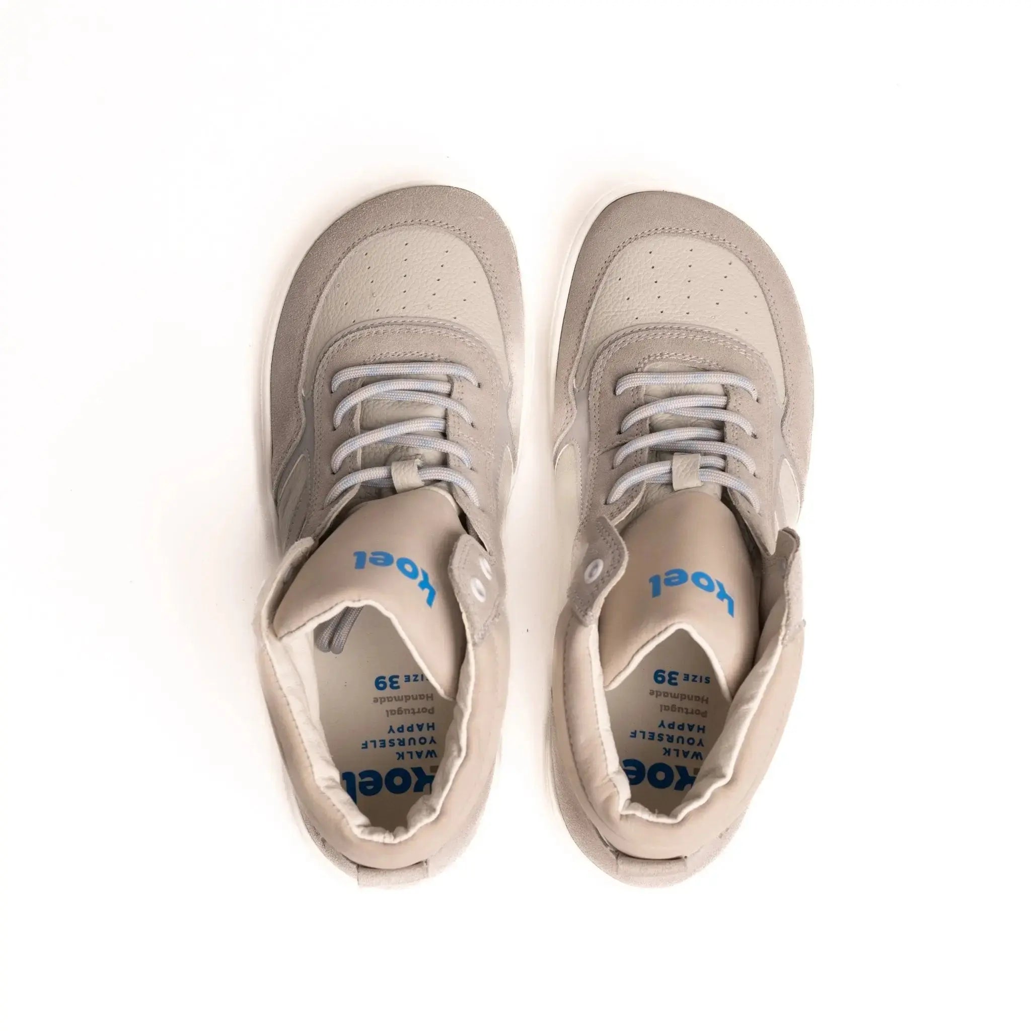 Koel - Florita White - Zapatillas barefoot retro de caña alta para mujer