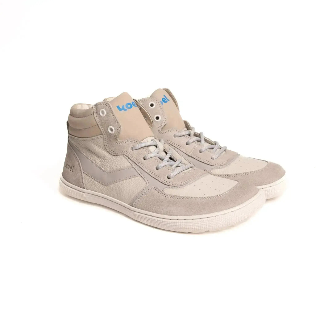 Koel - Florita White - Zapatillas barefoot retro de caña alta para mujer