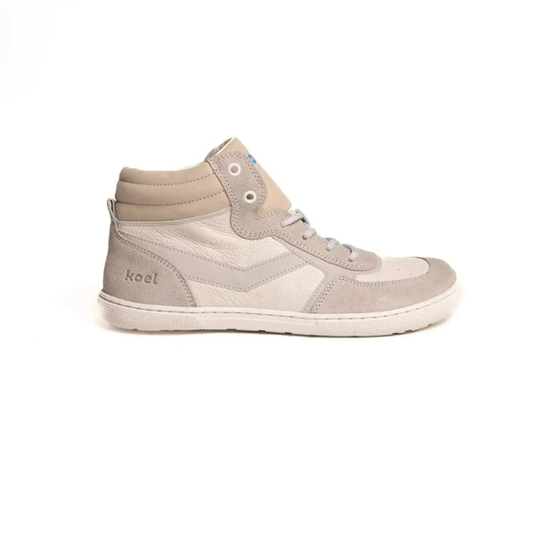 Koel - Florita White - Zapatillas barefoot retro de caña alta para mujer