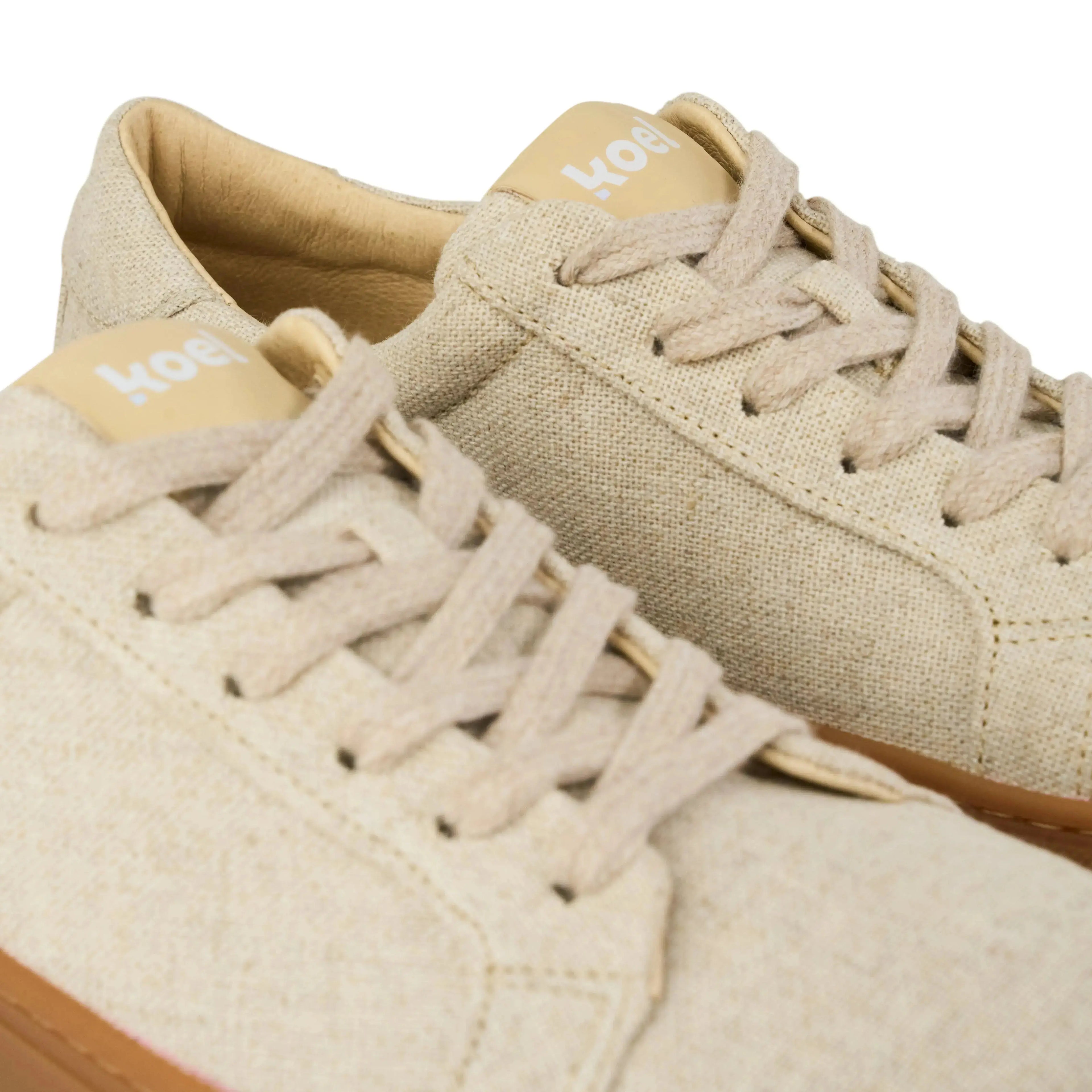 Koel Hazel Canvas Beige Gum - Lonetas barefoot de mujer beige