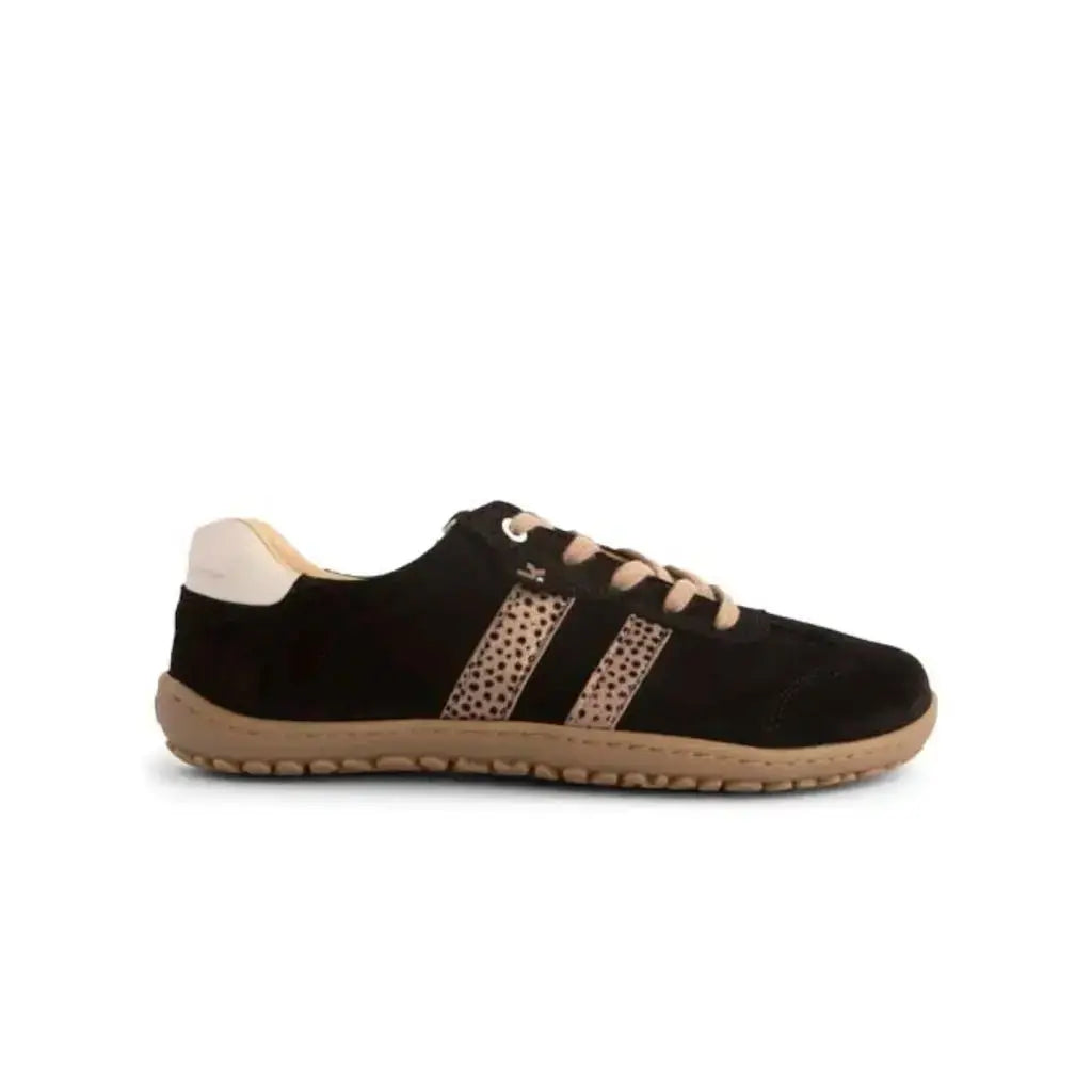 Koel - ILA Suede Noir Léopard - Baskets Barefoot