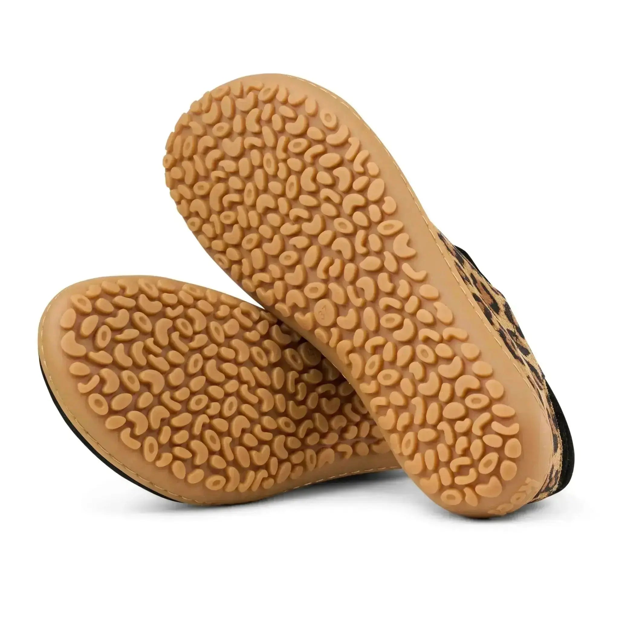 Koel - IVA Suede Leopardo - Zapatillas Barefoot Retro de Piel para mujer animal print