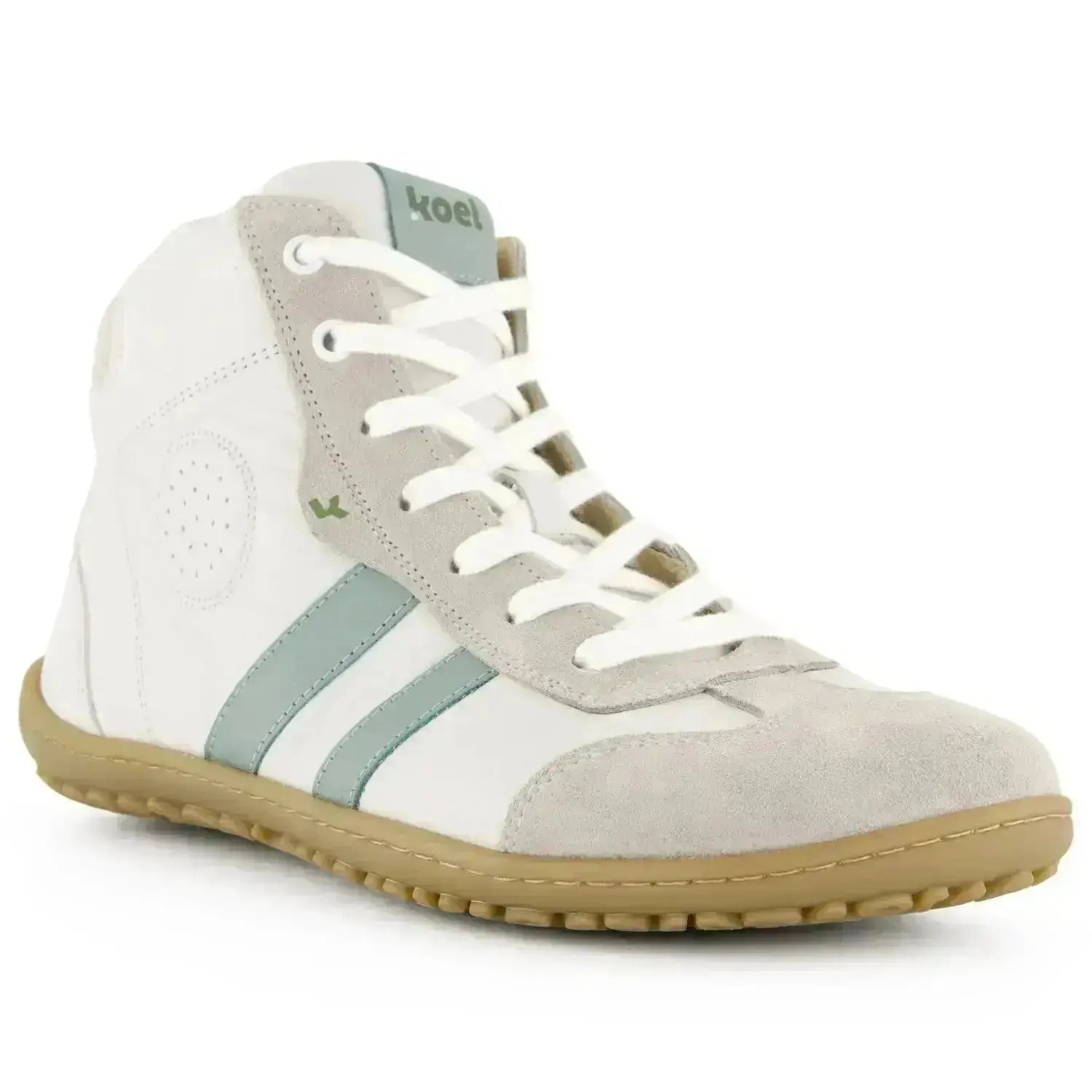 Koel - Ika Napa Mint - Zapatillas barefoot de caña alta para mujer blancas
