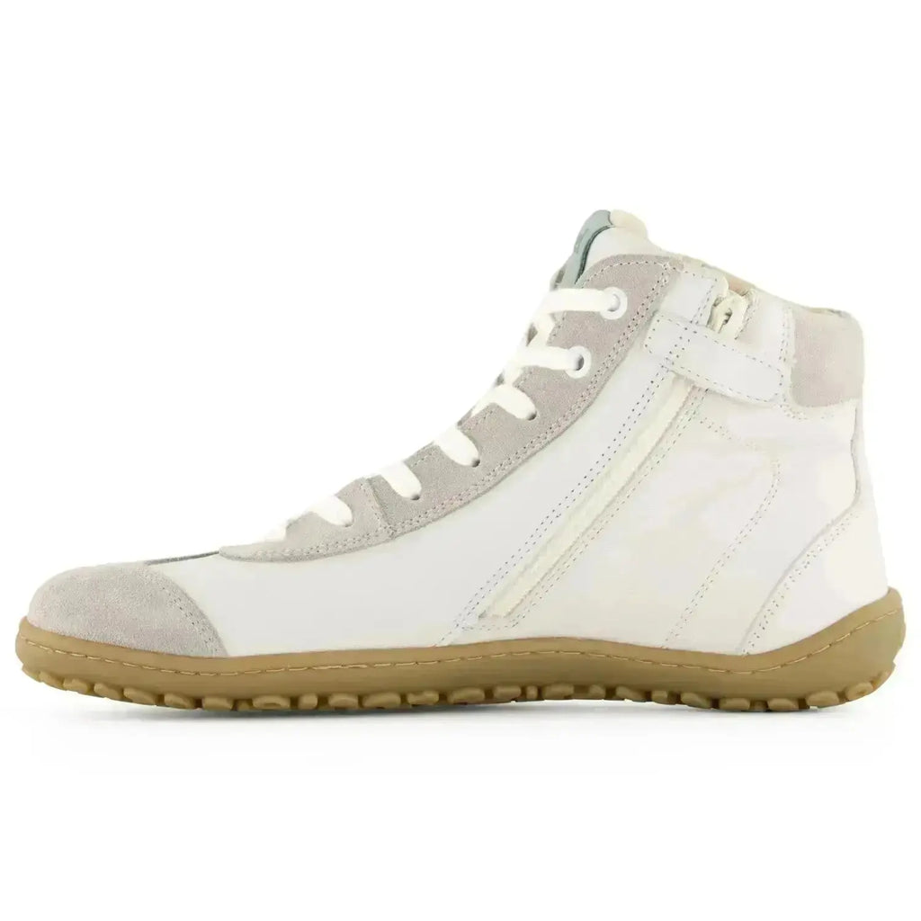 Koel - Ika Napa Mint - Zapatillas barefoot de caña alta para mujer blancas