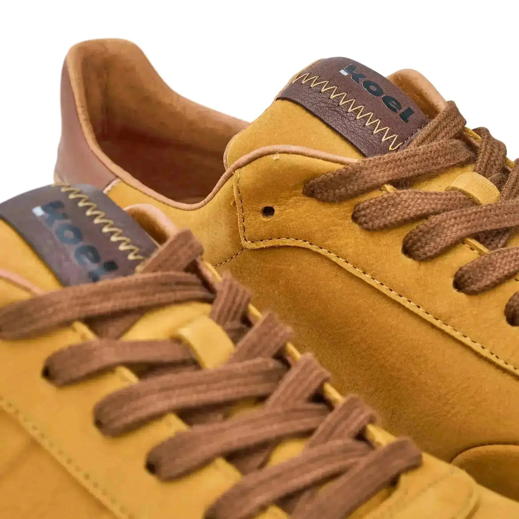 Koel Men - IDO Leather Cognac - Zapatillas Barefoot Casual marrones para hombre