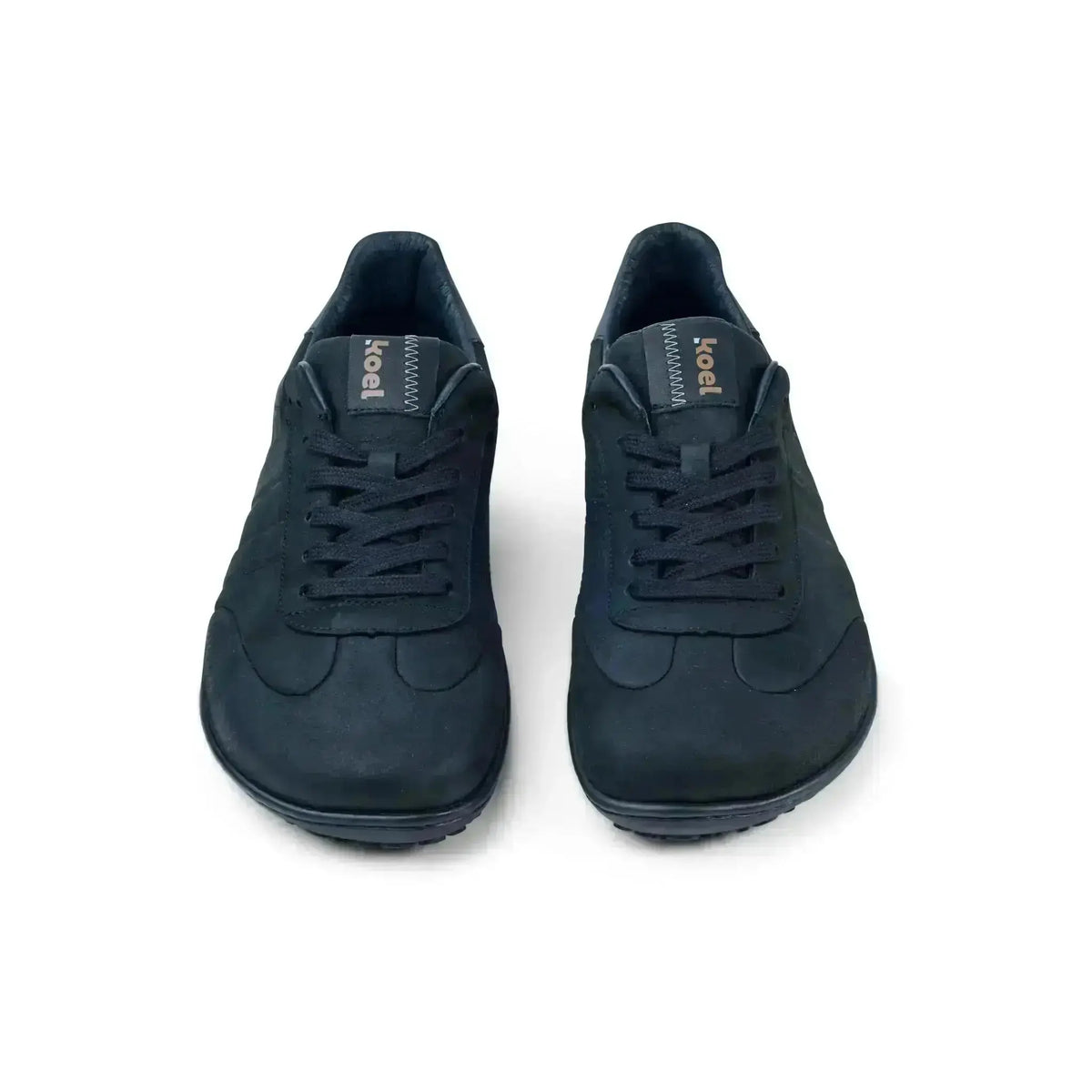 Koel Men – IDO Leather Black - Zapatillas Barefoot Casual negras para hombre