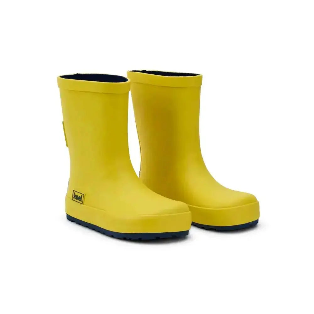 Koel4kids - Wellie Yellow - botas de agua barefoot infantiles
