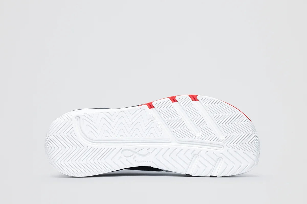 Notace Koto 1 Women Red-Heathered Grey - Zapatillas barefoot de mujer para deportes de raqueta en pista multicolor