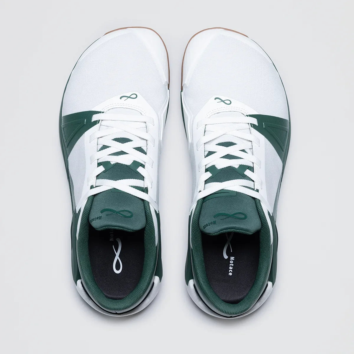 Notace Koto 1 Men White Green - Zapatillas barefoot de hombre para deportes de raqueta en pista