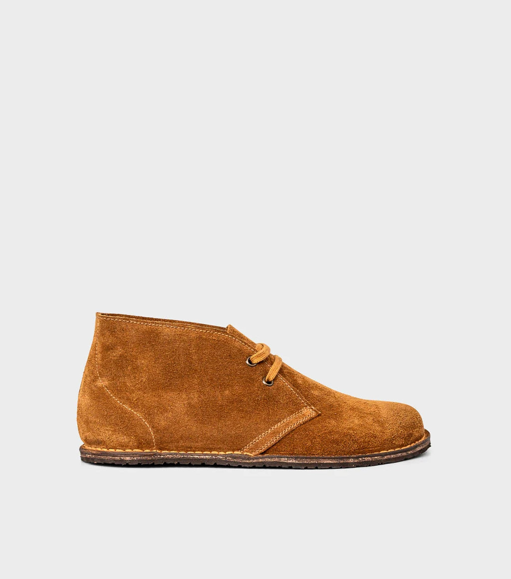Gaucho Ninja Barefoot Pals Wide Desert Brown Suede - Botines "pisacacas" barefoot unisex marrones