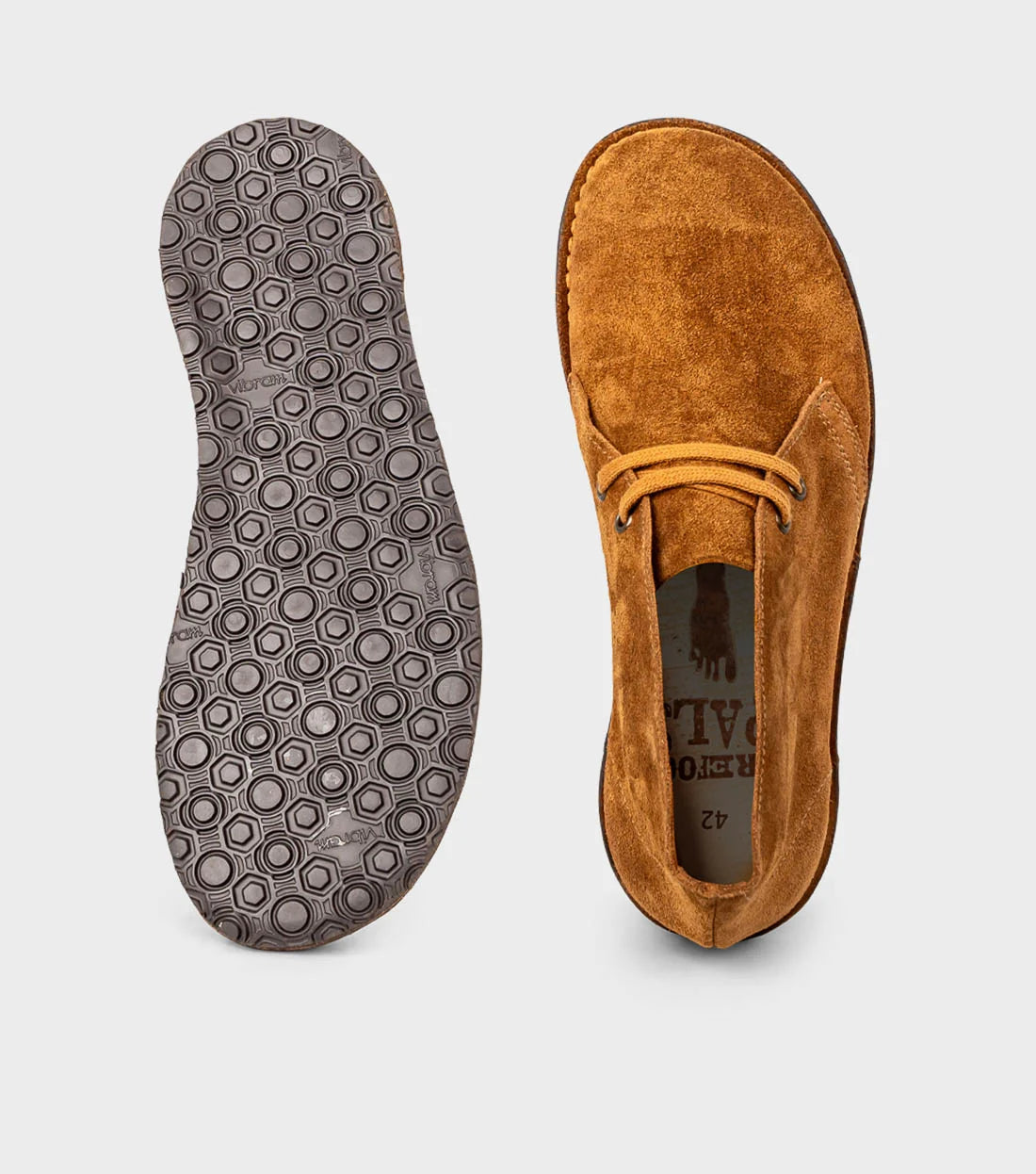 Gaucho Ninja Barefoot Pals Wide Desert Brown Suede - Botines "pisacacas" barefoot unisex marrones