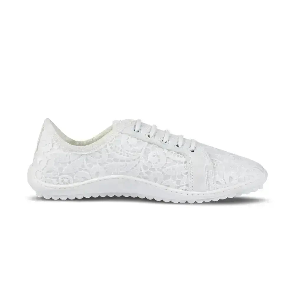 Leguano Amalfi Bianco - Zapatillas barefoot elegantes de mujer blancas