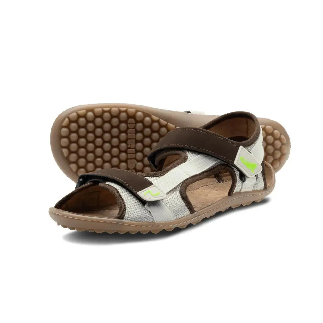Leguano Attrekktive Nature - Sandales barefoot sportives pour randonnée et outdoor blanc naturel