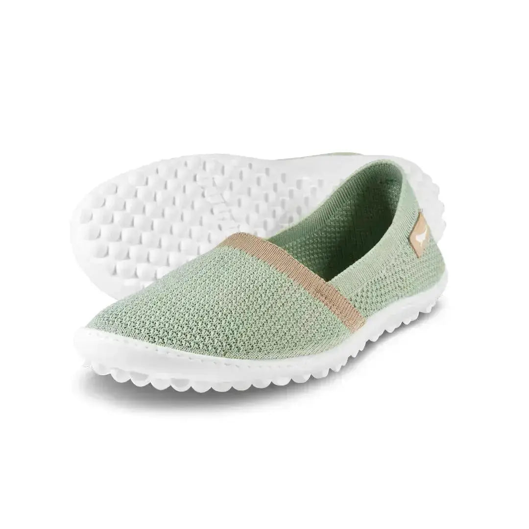 Leguano Flair Pistache - Mocassins barefoot légers