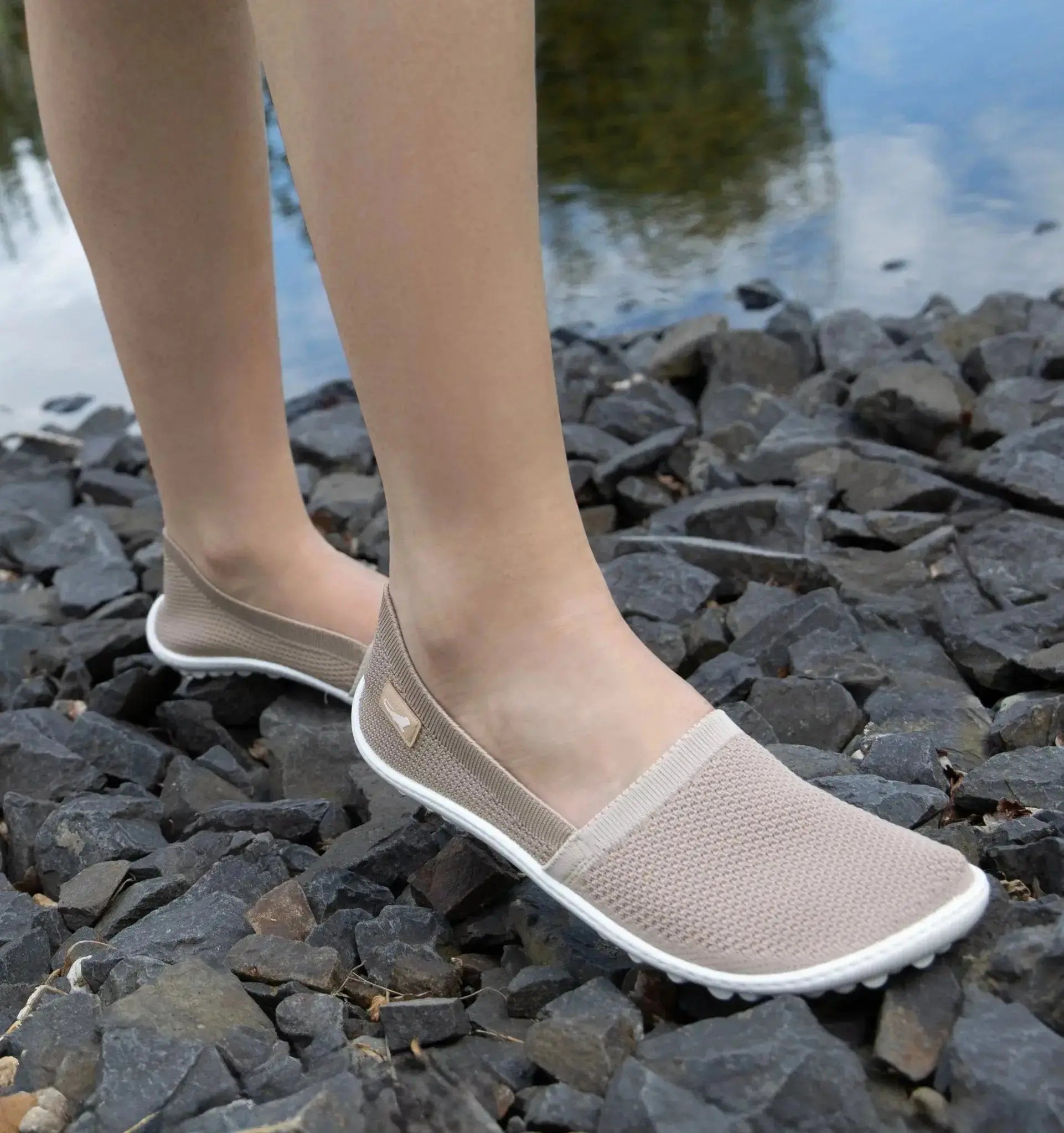 Leguano Flair Sand - Slip-ons barefoot ligeros