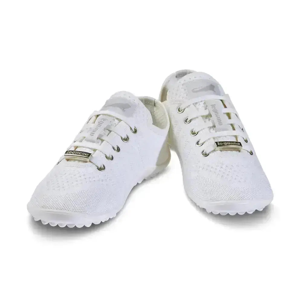 Leguano Go: White - Zapatillas barefoot elegantes unisex