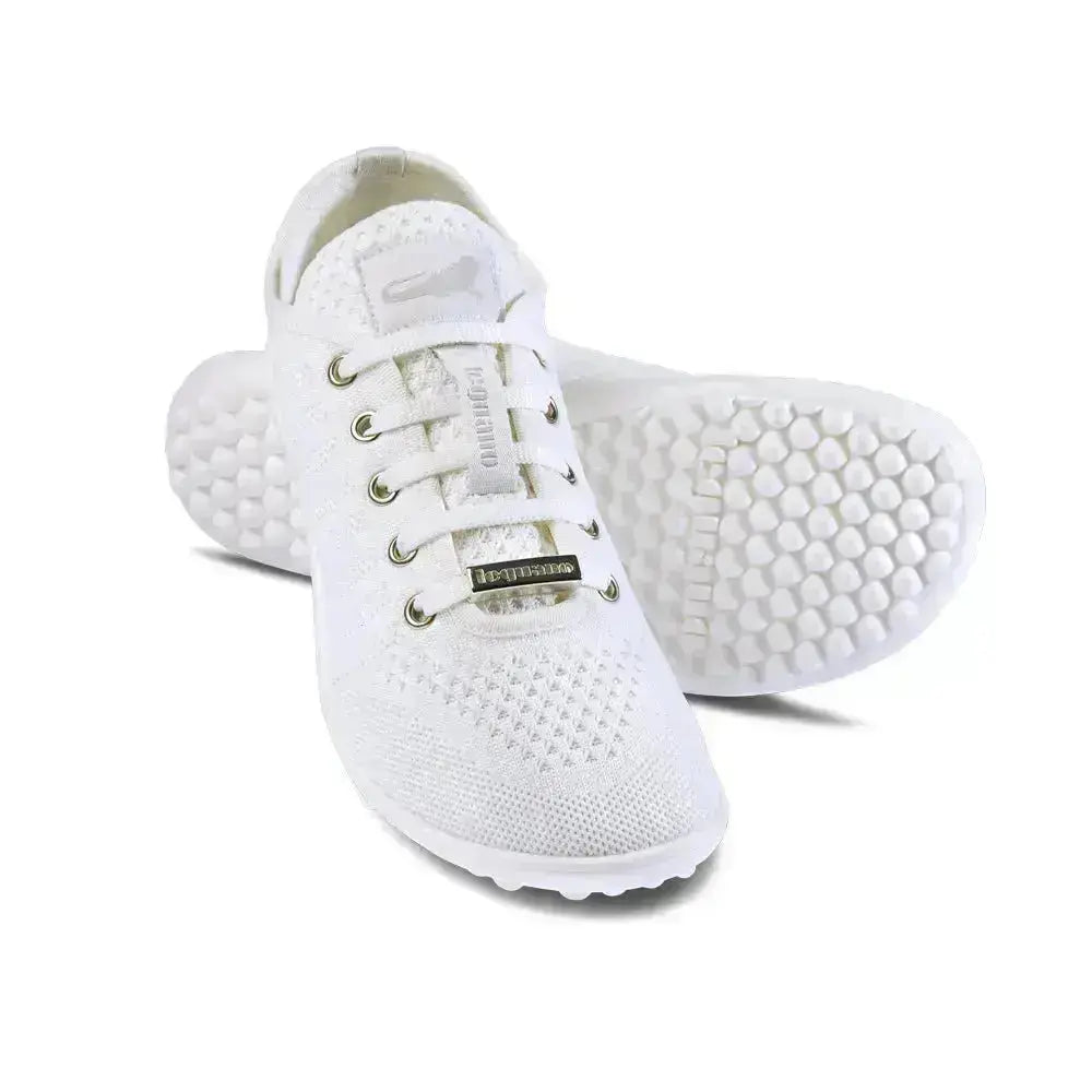Leguano Go: White - Zapatillas barefoot elegantes unisex