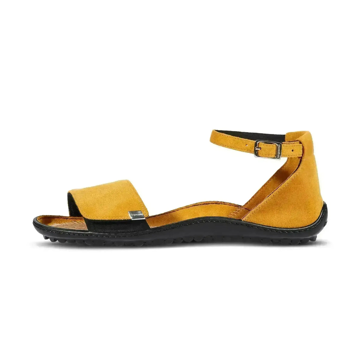 Leguano Jara Gelb - Sandalias barefoot elegantes amarillas para mujer