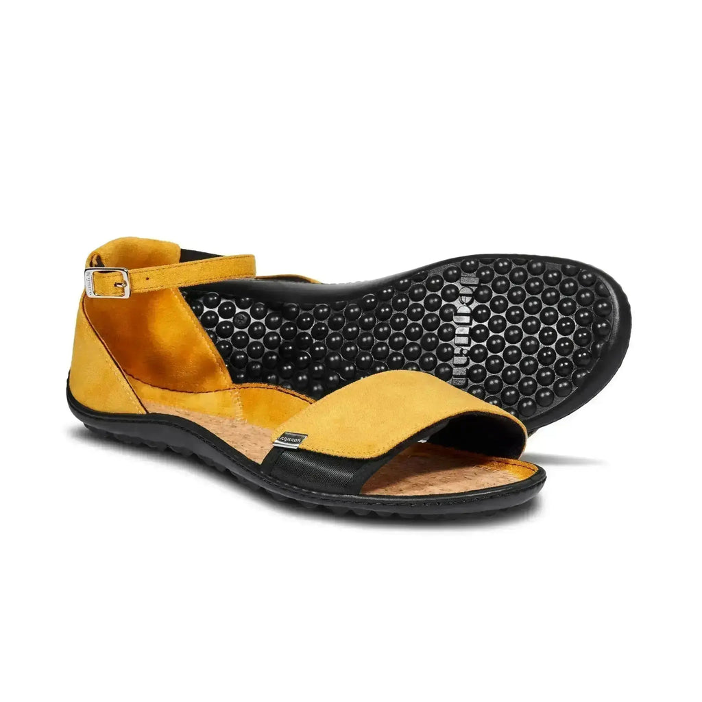 Leguano Jara Gelb - Sandalias barefoot elegantes