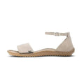 Leguano Jara Sand - Sandalias barefoot elegantes beige para mujer