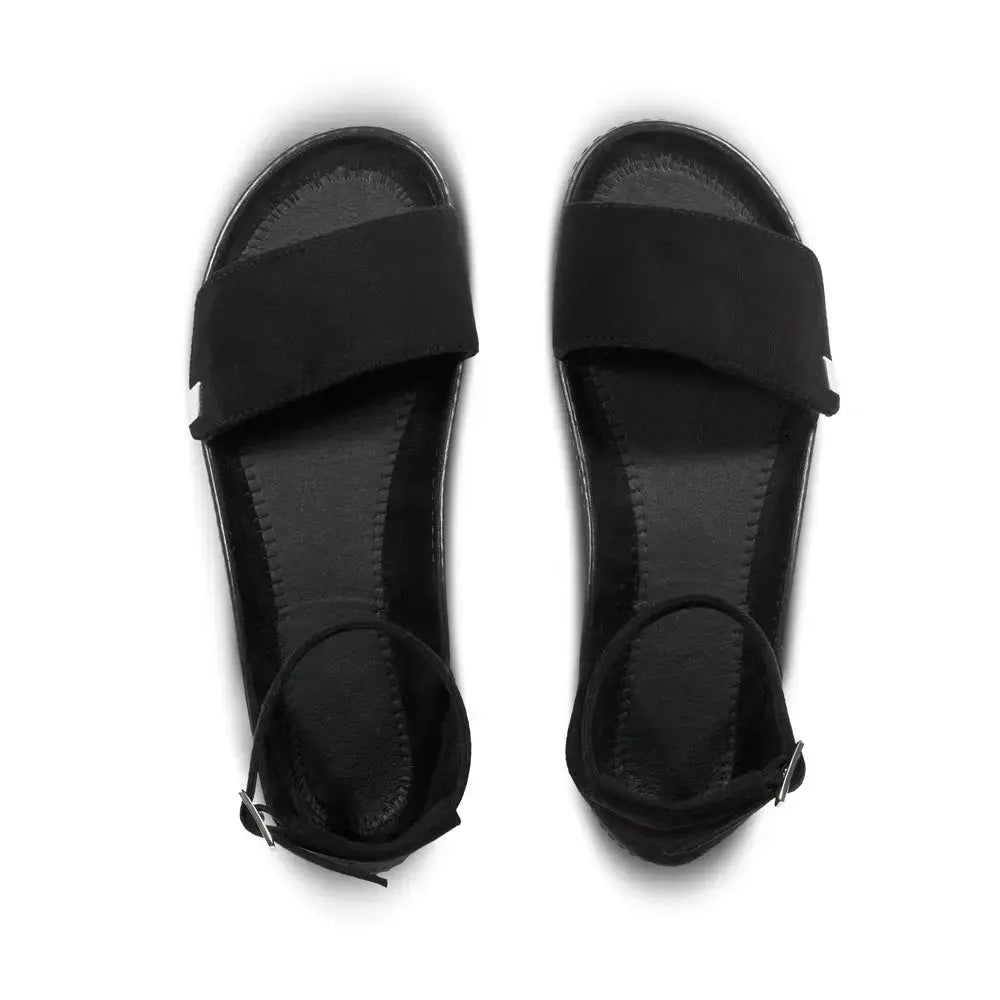Leguano Jara Schwarz - Sandalias barefoot elegantes